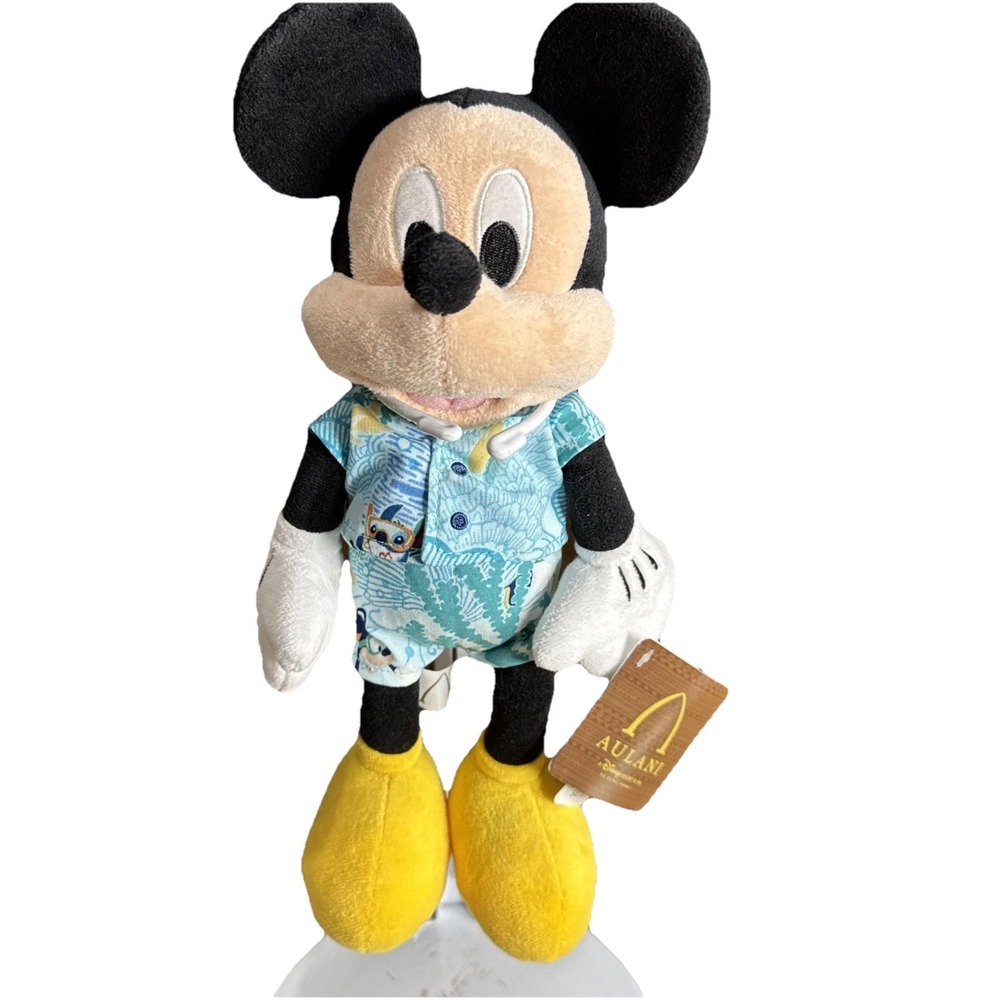 Rare NWT Disney X Tori Richard "Under The Sea" Aulani Exclusive Mickey Mouse 11"